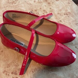 Steve Madden Glossy Red Mary Jane Shoes